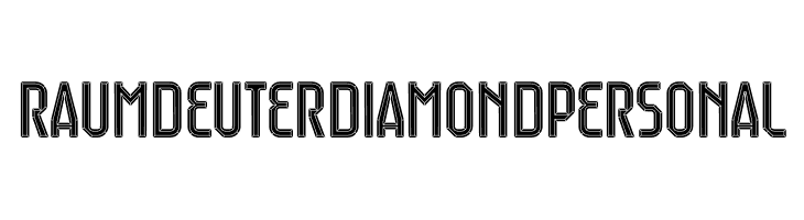 Raumdeuter Diamond Personal  les polices de caractères gratuit tlcharger