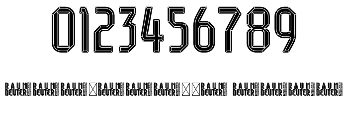 Raumdeuter Diamond Personal フォント その他の文字