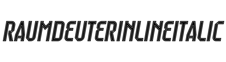 Raumdeuter Inline Italic  baixar fontes gratis