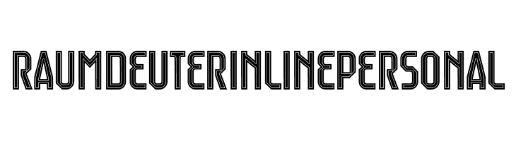 Raumdeuter Inline Personal  Free Fonts Download
