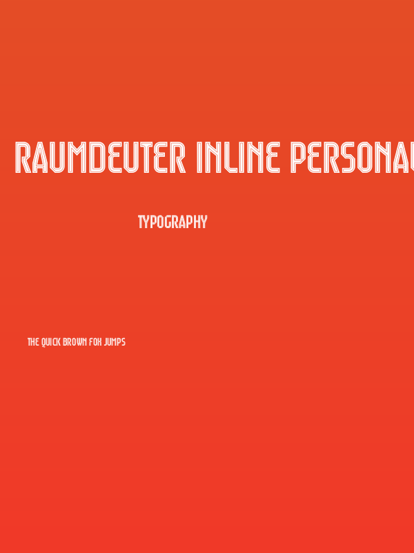 Raumdeuter Inline Personal Poster