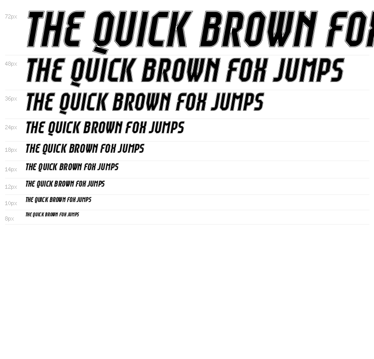 Raumdeuter Outline Italic Waterfall