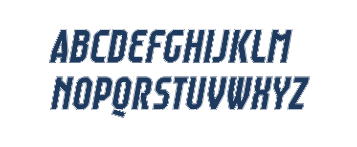 Raumdeuter Outline Italic Lowercase