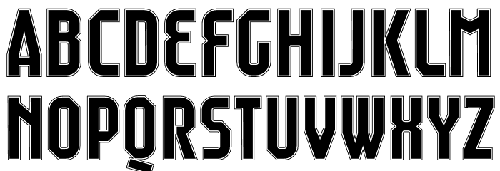 Raumdeuter Outline Personal Caratteri MAIUSCOLE