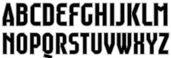 Raumdeuter Outline Personal Schriftart Groß