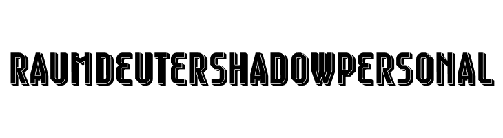 Raumdeuter Shadow Personal  नि: शुल्क फ़ॉन्ट्स डाउनलोड