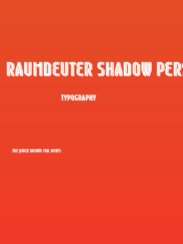 Raumdeuter Shadow Personal Poster