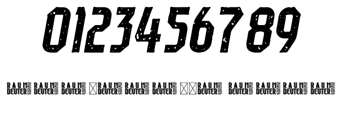 Raumdeuter Stamp Italic 字体 其它煤焦
