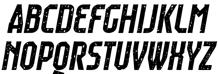 Raumdeuter Stamp Italic 字体 小写