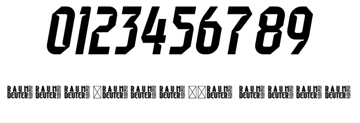 Raumdeuter Style 1 Italic Font Alte caractere