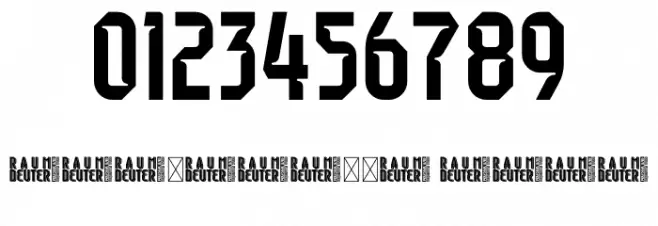 Raumdeuter Style 1 Personal Font Alte caractere