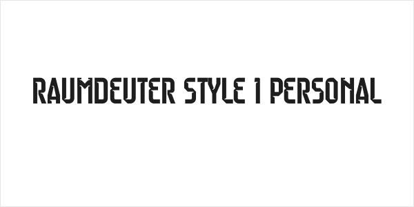 Raumdeuter Style 1 Personal Logo