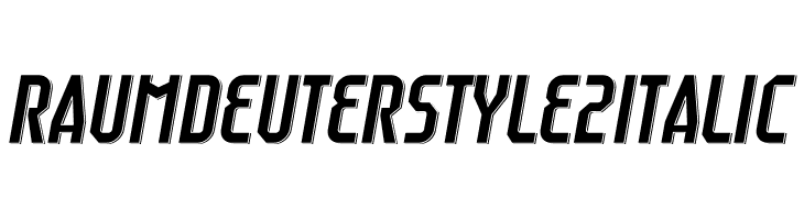 Raumdeuter Style 2 Italic  Descarca Fonturi Gratis