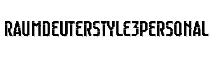 Raumdeuter Style 3 Personal  لخطوط تنزيل
