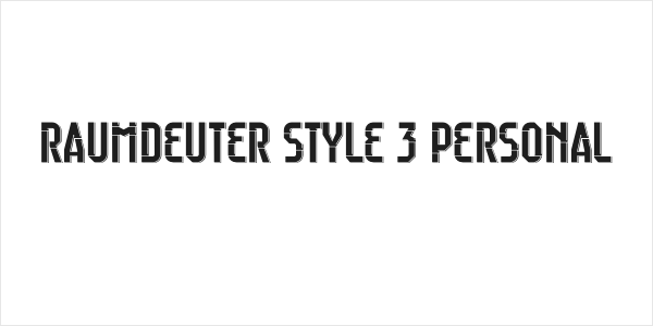 Raumdeuter Style 3 Personal Logo