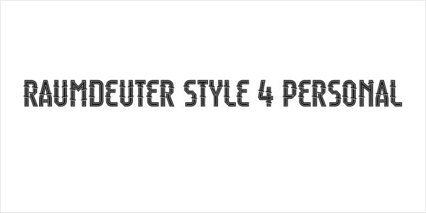 Raumdeuter Style 4 Personal Logo