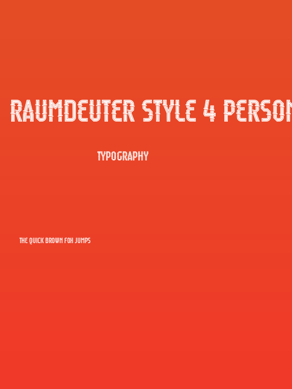 Raumdeuter Style 4 Personal Poster