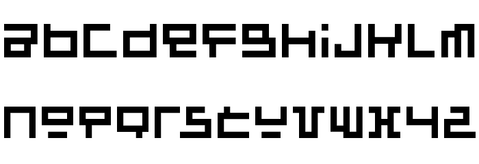 Raumsonde Font LOWERCASE