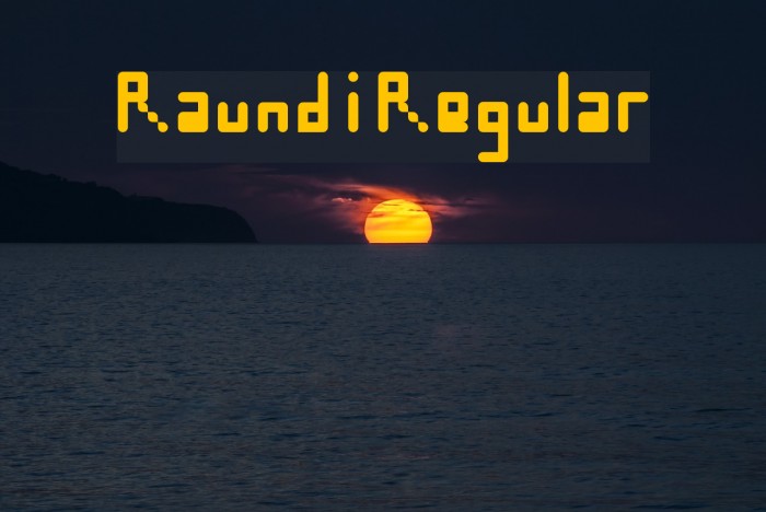 Raundi Regular Font examples
