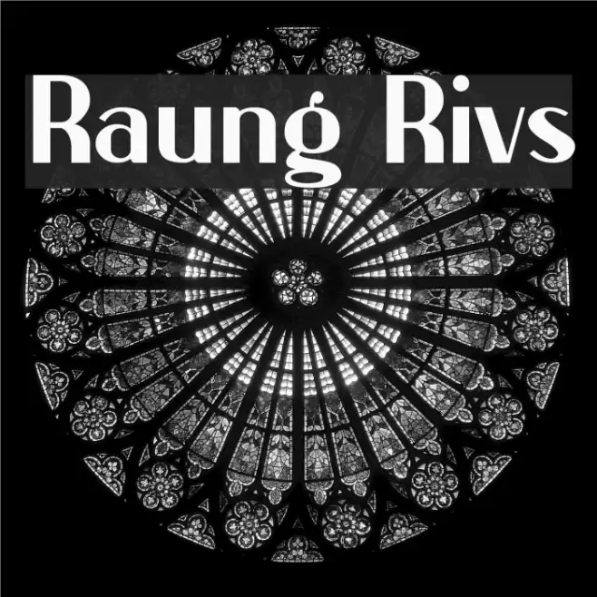 Raung Rivs Font examples