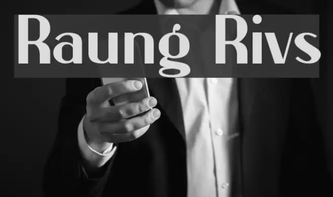 Raung Rivs Font examples