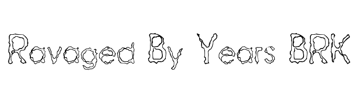Ravaged By Years BRK  Frei Schriftart Herunterladen