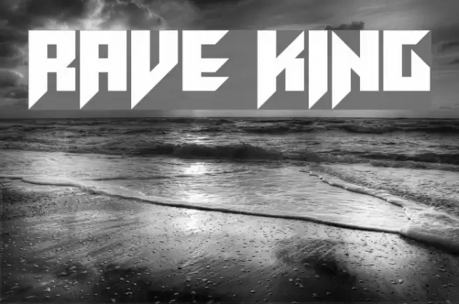 Rave King Font examples