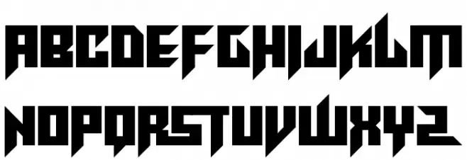 Rave King Font LOWERCASE