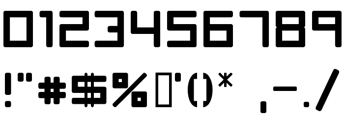 Rave Font OTHER CHARS