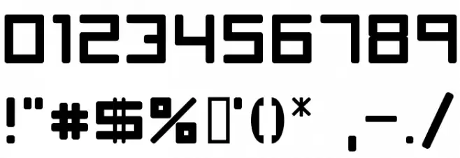 Rave Font OTHER CHARS