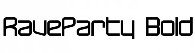 RaveParty Bold  Скачать бесплатные шрифты