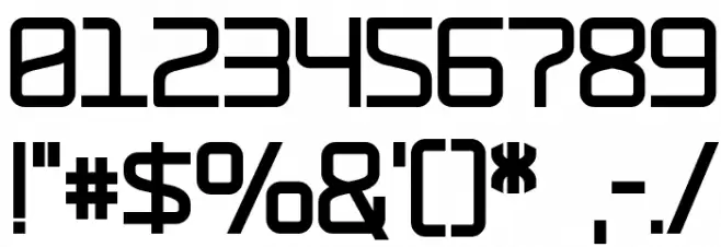 RaveParty Bold Font OTHER CHARS