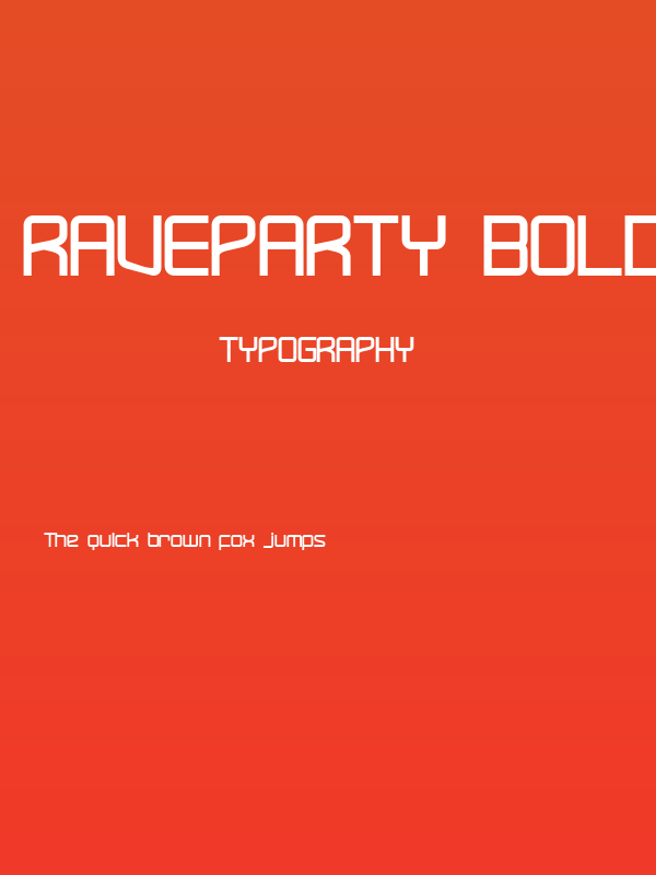RaveParty Bold Poster