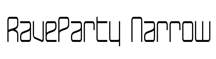 RaveParty Narrow Font