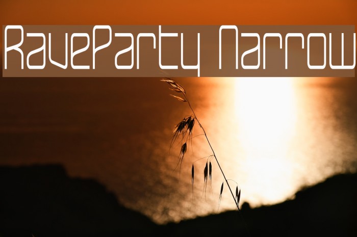 RaveParty Narrow Font examples