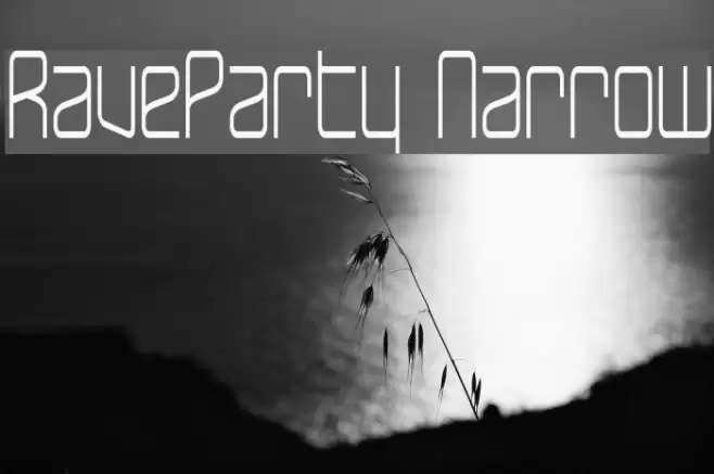 RaveParty Narrow Font examples