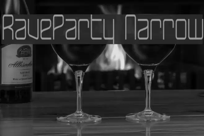 RaveParty Narrow Font examples