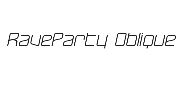 RaveParty Oblique Logo