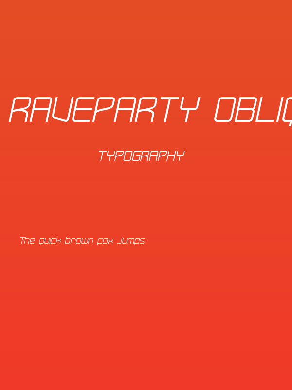 RaveParty Oblique Poster