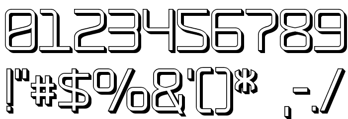 RaveParty Offset Font OTHER CHARS