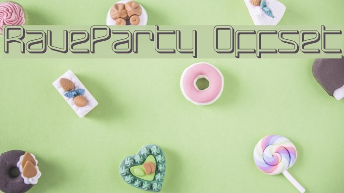 RaveParty Offset Font examples