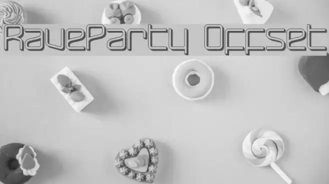 RaveParty Offset Шрифта examples