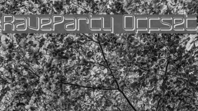 RaveParty Offset Шрифта examples