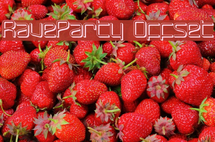 RaveParty Offset Font examples
