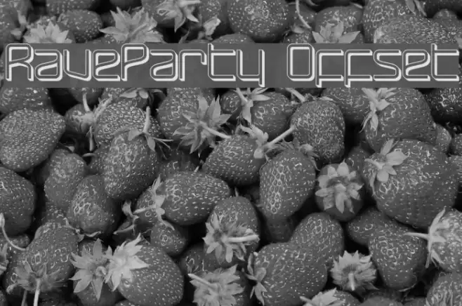RaveParty Offset Шрифта examples