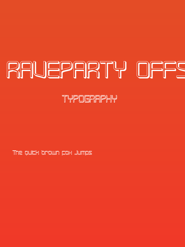 RaveParty Offset Poster