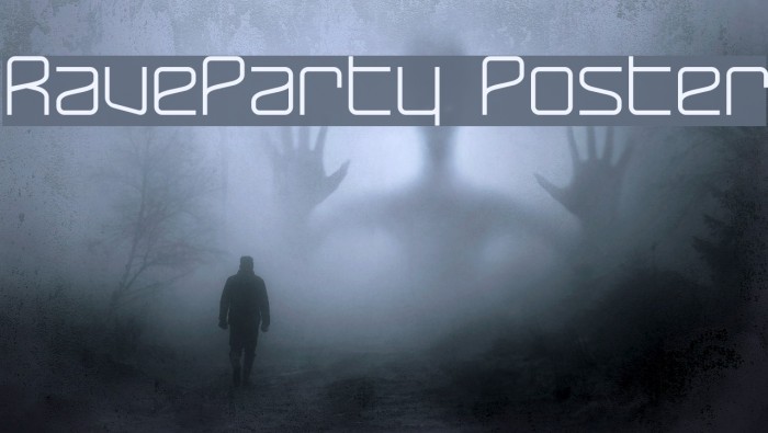 RaveParty Poster Font examples