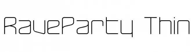 RaveParty Thin  Descarca Fonturi Gratis
