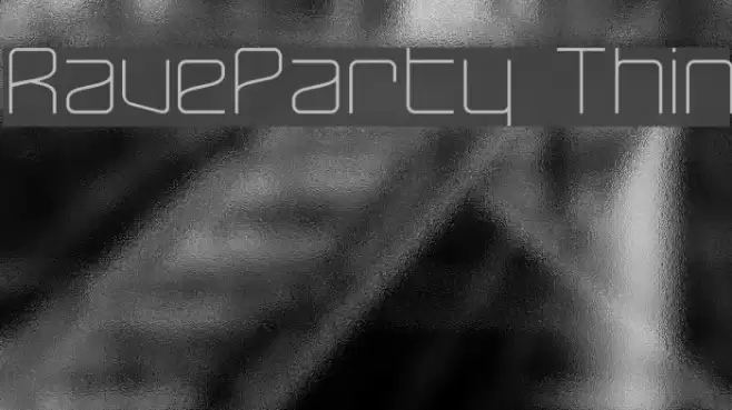 RaveParty Thin Font examples