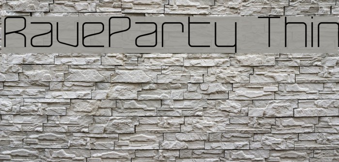 RaveParty Thin Font examples